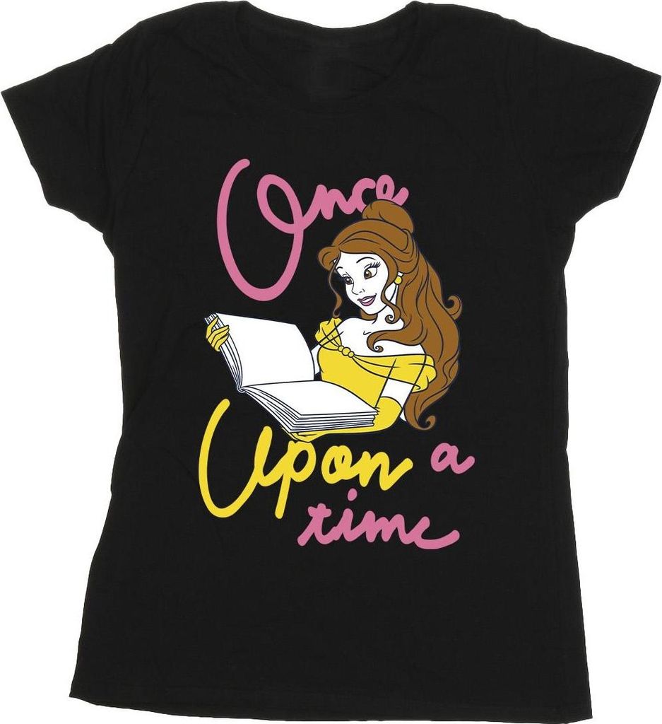 Beauty And The Beast - "Once Upon A Time" T-Shirt für Damen BI53282 (L) (Schwarz)