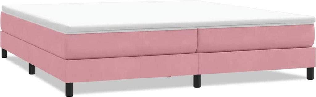 vidaXL Boxspringbett ohne Matratze Rosa 200x220 cm Samt