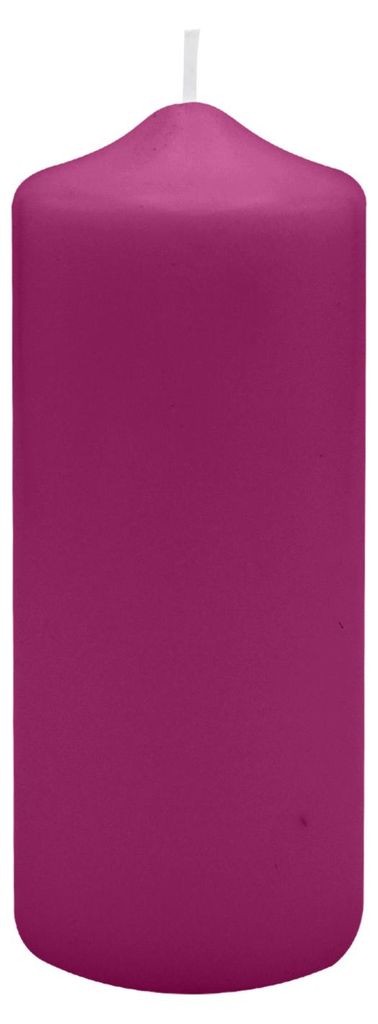Spitzkopf Stumpen Kerzen Brombeere 15 x Ø 9 cm, 6 Stück