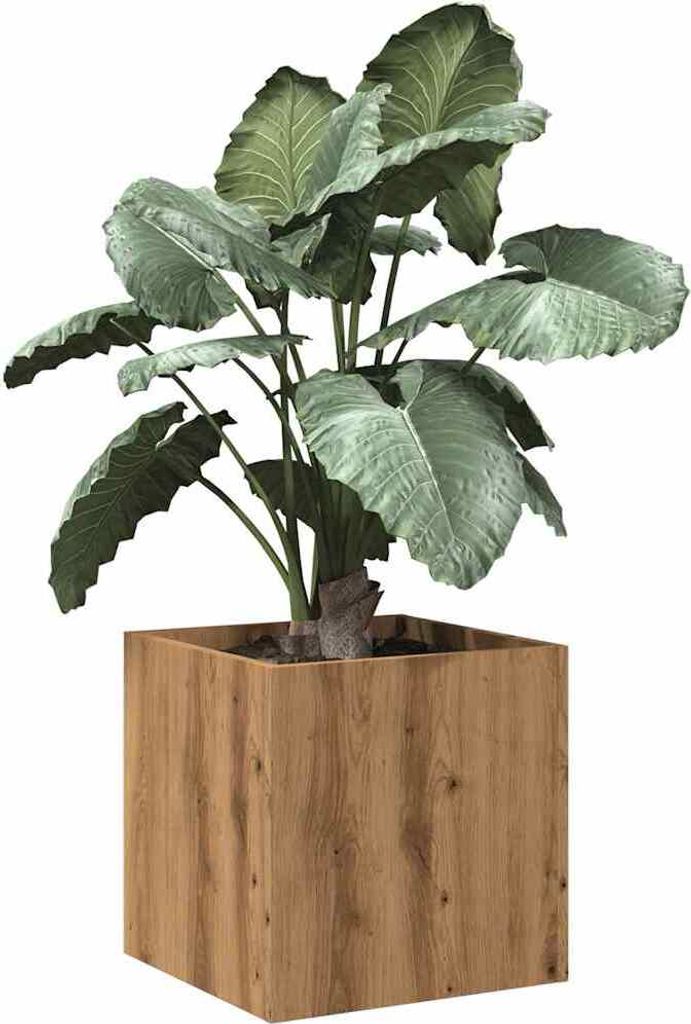 vidaXL Pflanzgefäß Artisan-Eiche 40x40x40 cm Holzwerkstoff Produktbild 