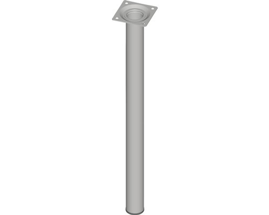Nábytková noha Ø 30x500 mm, stříbrná Obrázek produktu 