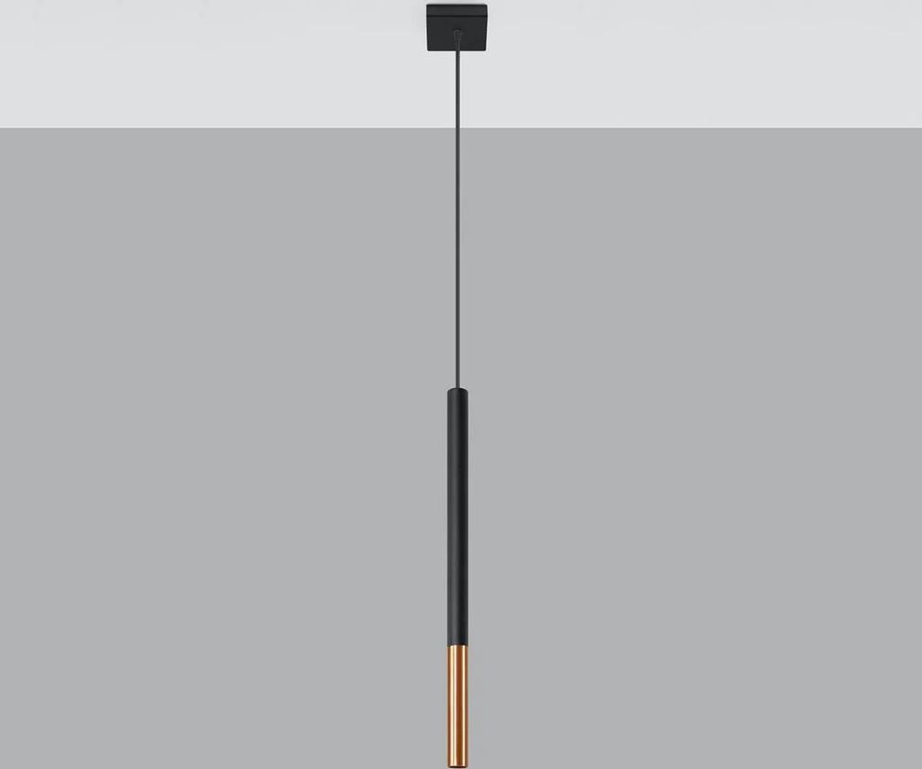 Lampa wisząca MOZAICA czarno-miedziana 1xG9x12W metal Zdjęcie produktu 