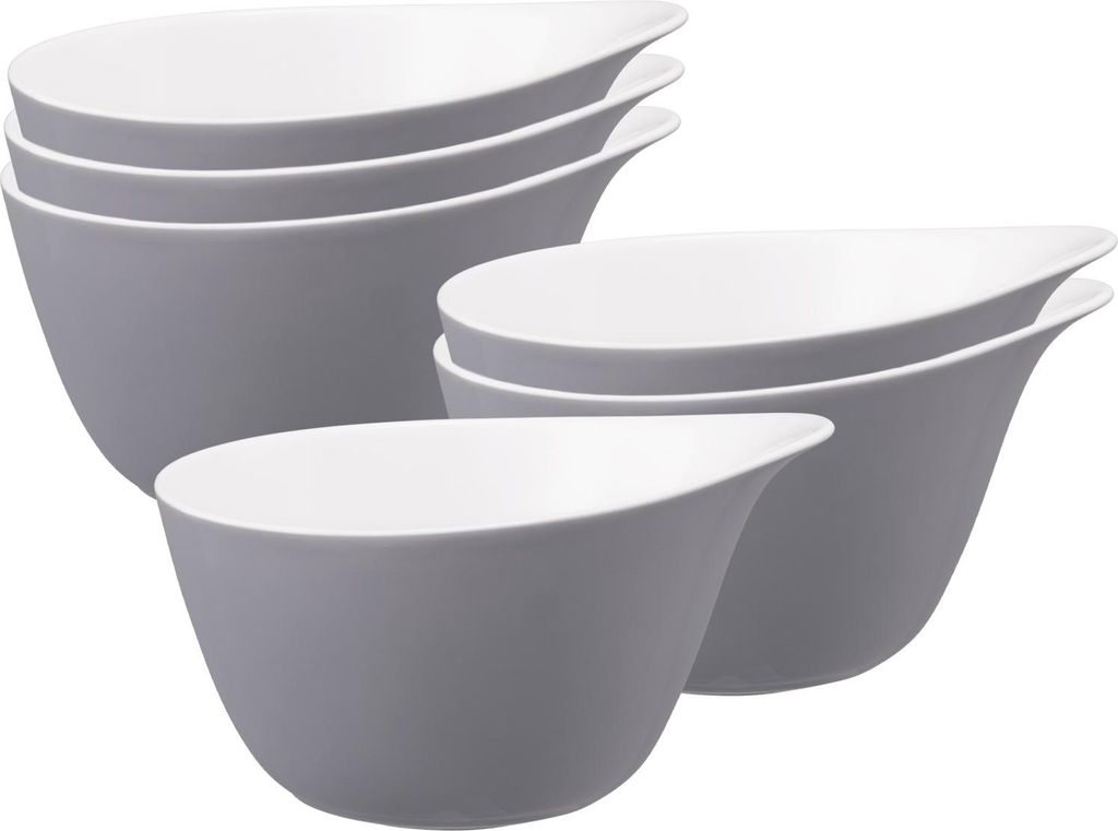 Seltmann Weiden Life Fashion Müslischale 16 x 14 cm 6er Set - Elegant Grey