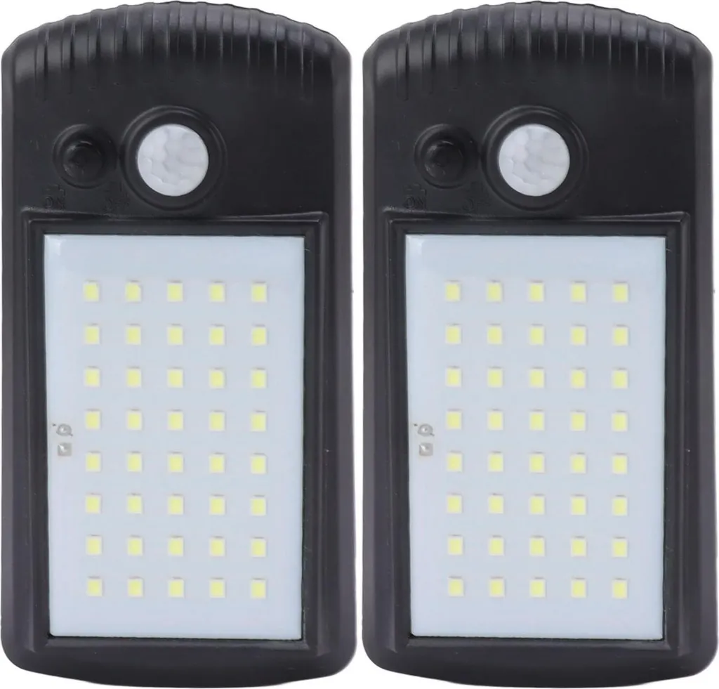 Lampe solaire à pince IP65 étanche avec détecteur de mouvement 2 modes