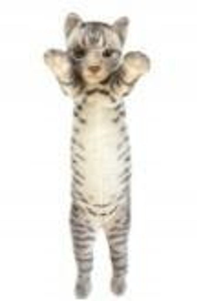 stehende Katze, dunkelgrau, 55 cm