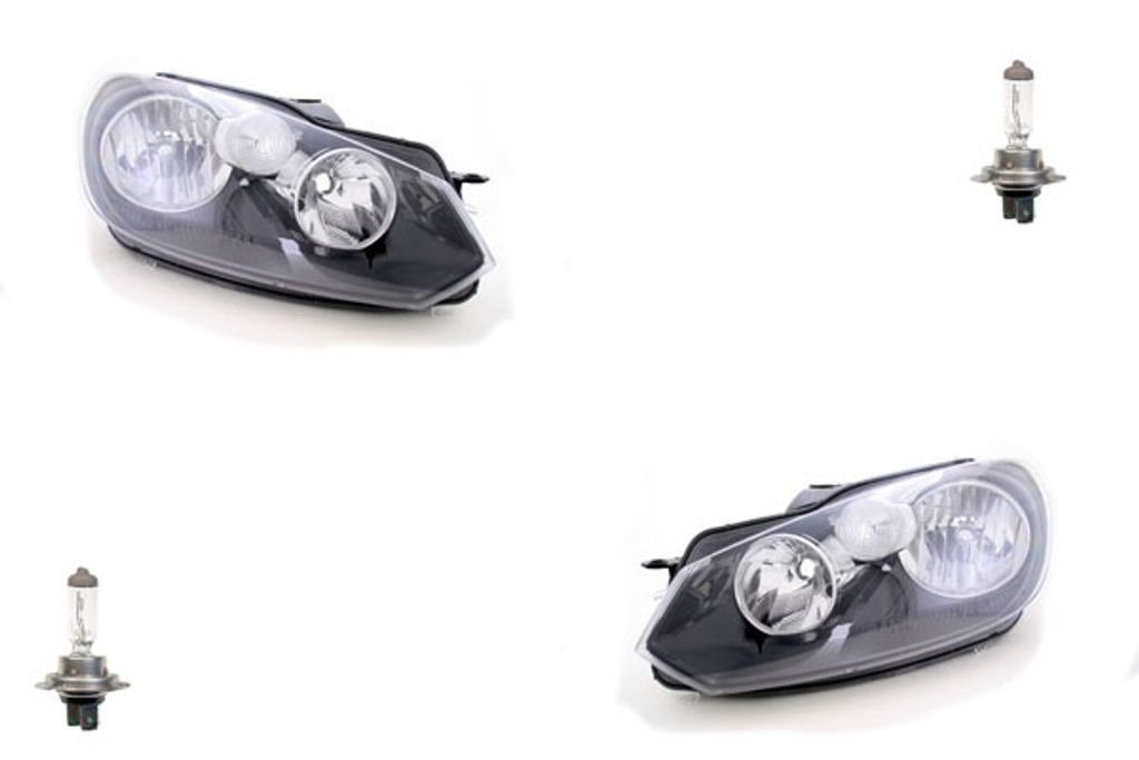 Johns, Scheinwerfer Halogen passend für VW Golf 6 5KI ab 2008- Satz Satz H15 mit H7 L R 5K1941005L 5K1941005E 5K1941005H 5K1941005J 5K1941005Q 5K1...