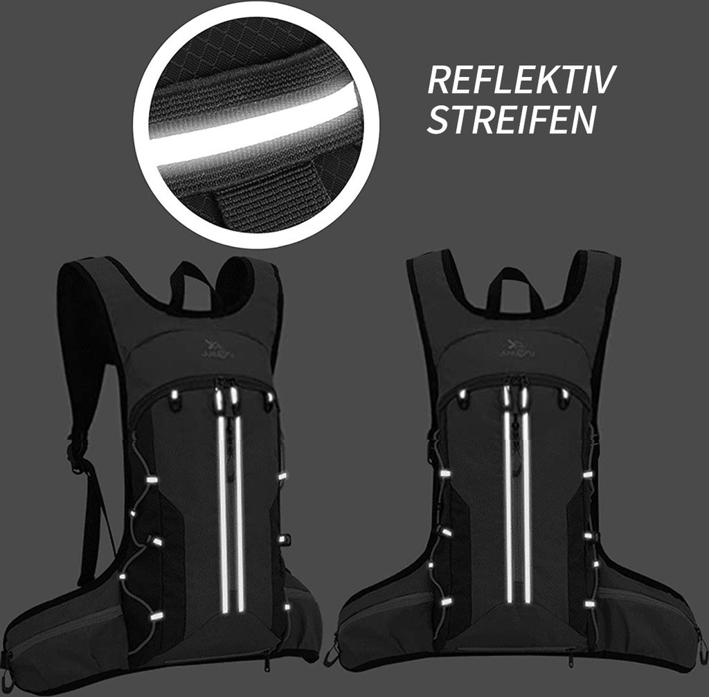 LOCAL LION Fahrradrucksack 18L - Ultraleicht Mit Helmschutz