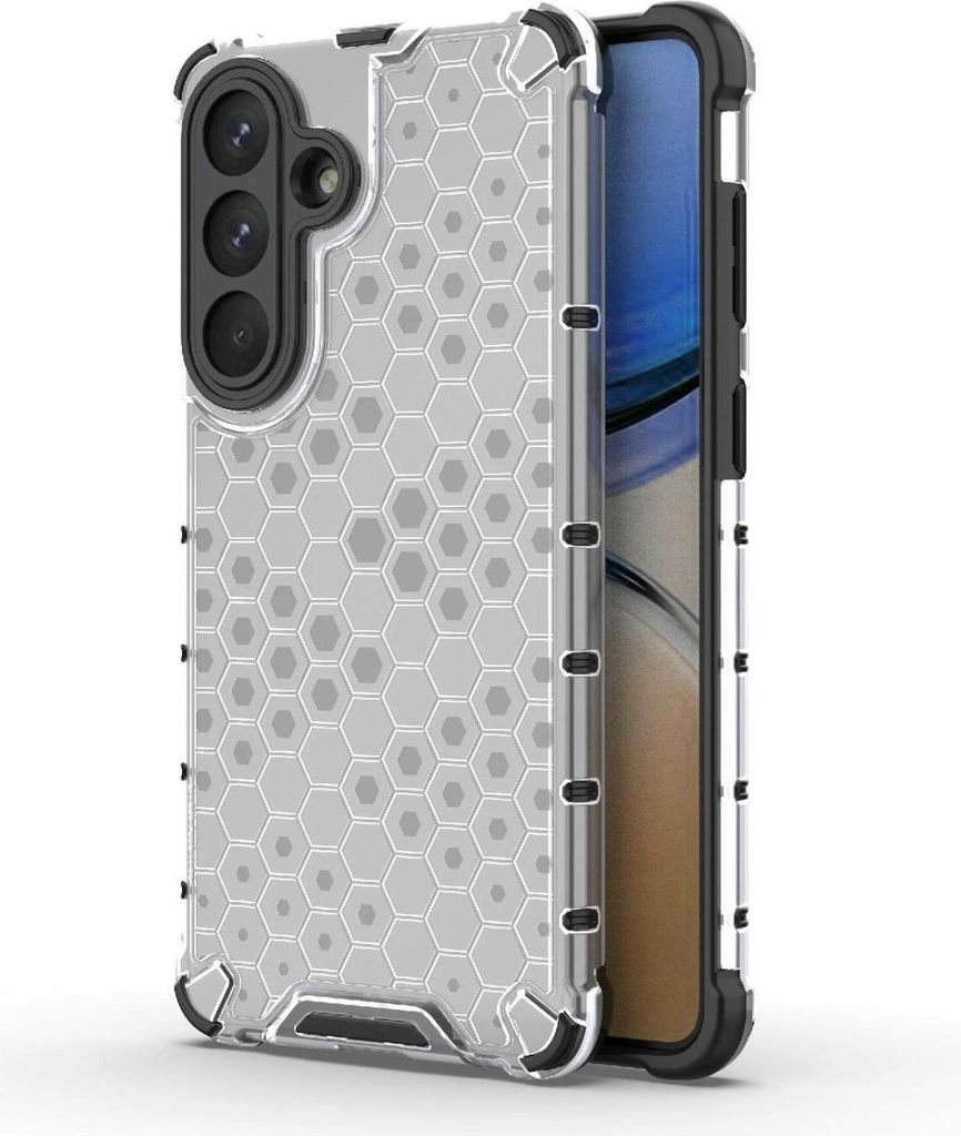 Mobigear Honeycomb Samsung Galaxy S26 Plus Hülle Hardcase Backcover Stoßfest - Weiß