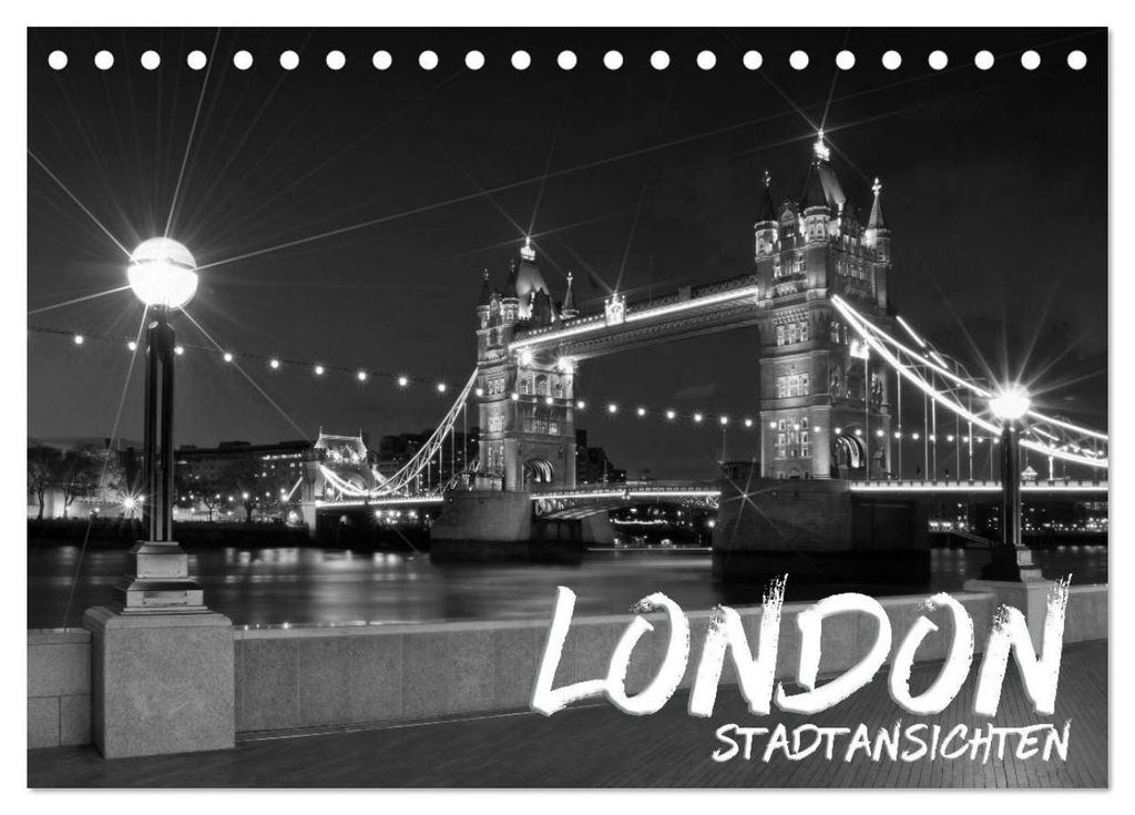 LONDON Stadtansichten (Tischkalender 2027 DIN A5 quer), CALVENDO Monatskalender