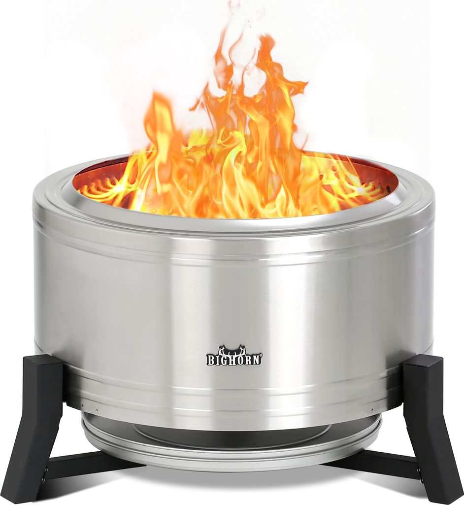 BIGHORN Feuerschale, Raucharme Feuerstelle, Tragbare Produktbild 