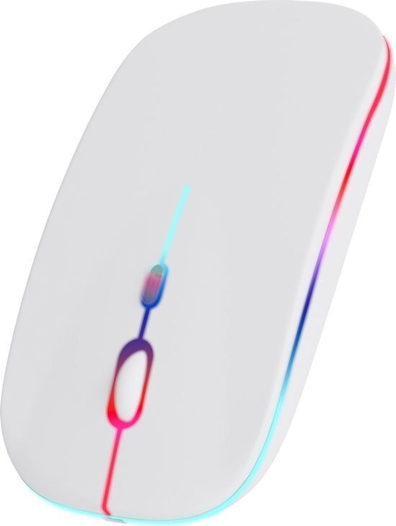 Nuvance Nuvance - Kabellose Maus LED - Bluetooth - Ergonomisch - Laptop und Spiele - Kabellos - Weiß