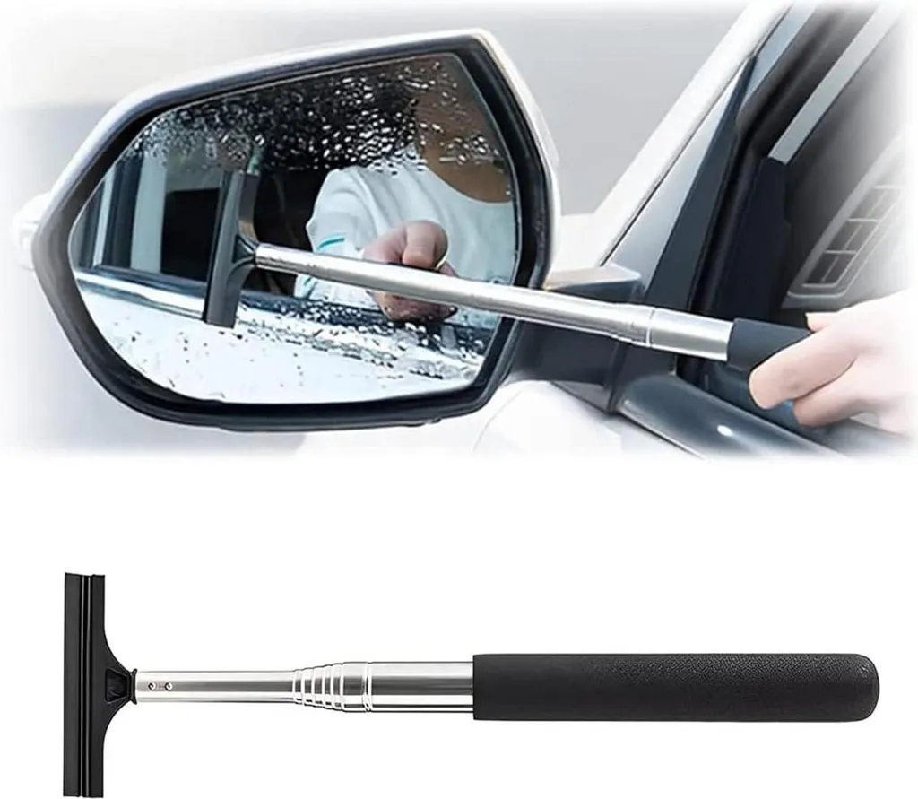 Essuie-vitre professionnel 98 cm pour pare-brise et rétroviseur latéral