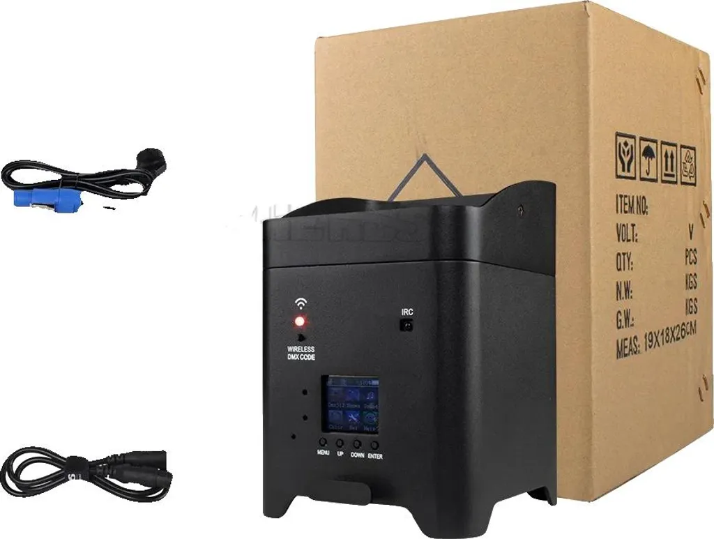 Projecteur de scène pour animation DJ et mariage sans fil prise EU 1PCS
