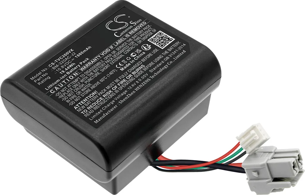 Réparer aspirateur Toshiba VC-CLS2 : batterie BM-320AC-J2 de rechange