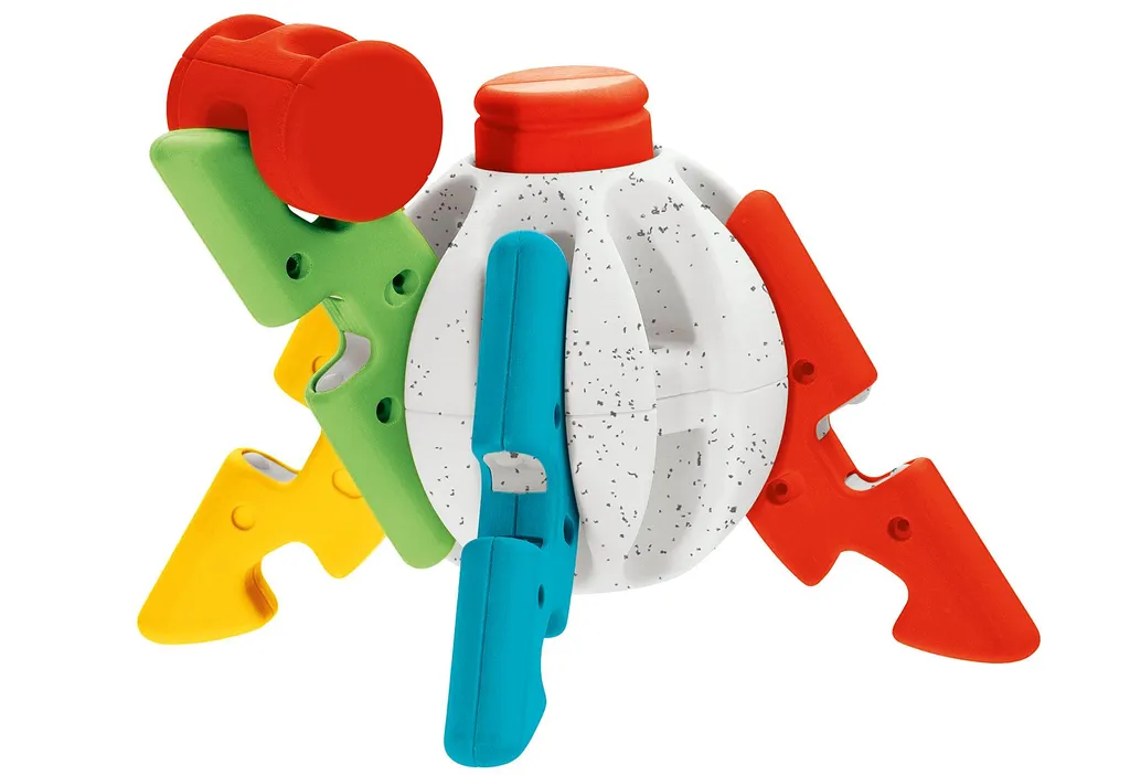Balle créative 2-en-1 éco-responsable avec textures sensorielles bébé - 2