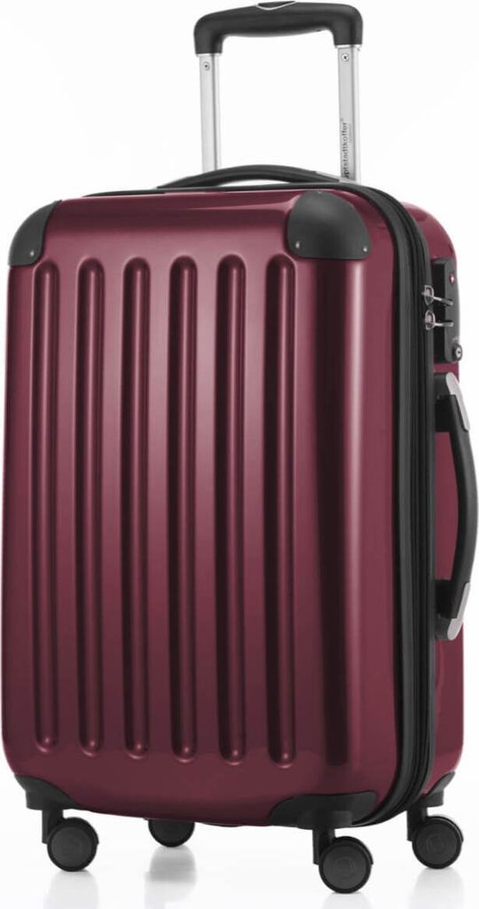 HAUPTSTADTKOFFER Alex - Handgepäck Hartschalen-Koffer Flugzeug erweiterbar Kabinen-Trolley Carry-On Hand Luggage Hardcase, 4 Rollen, 55 cm, 42 L,B...