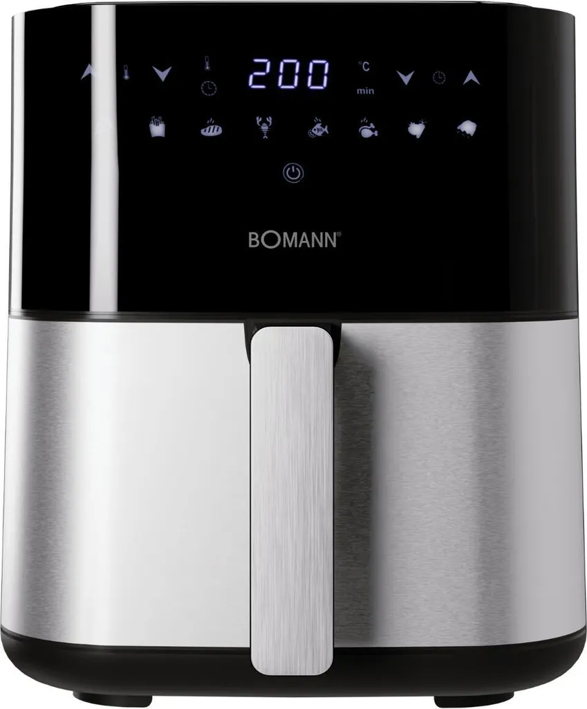 Friteuse à air chaud Bomann XXL FR 6069 H CB 5L avec écran tactile noir