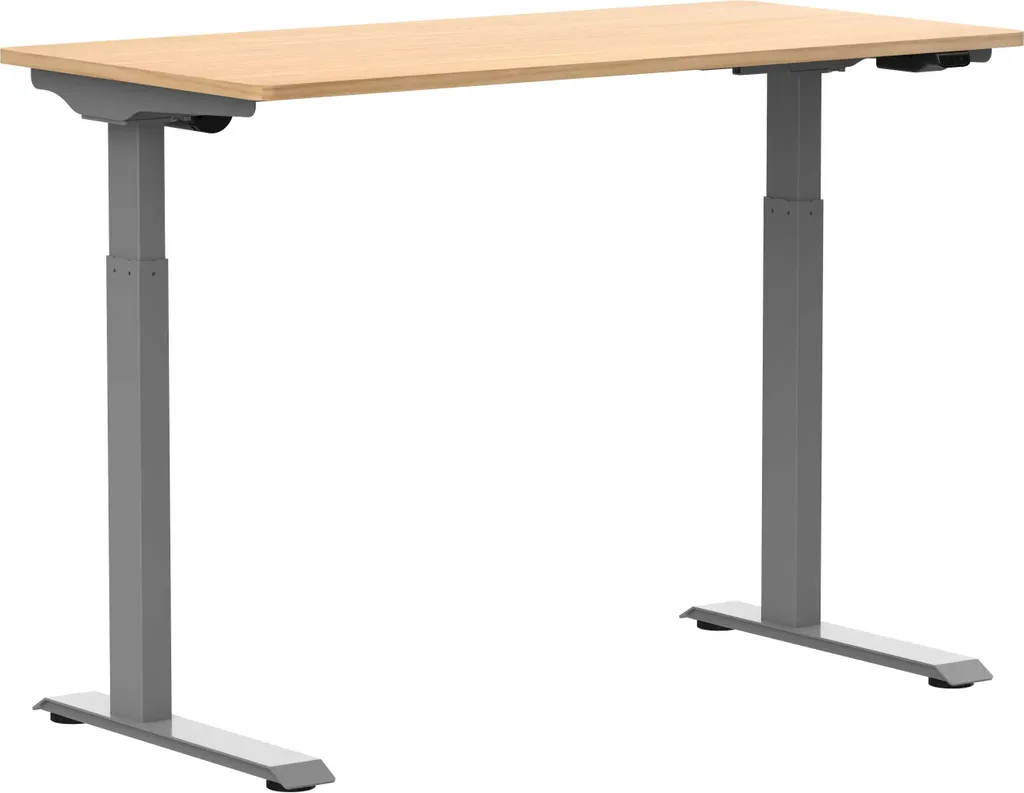 Bureau assis-debout électrique 120x60cm réglable en hauteur 73-123cm