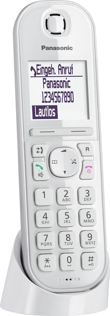 Panasonic KX-TGQ 200 IP Blanc - Téléphone Fixe sans Fil VoIP Premium
