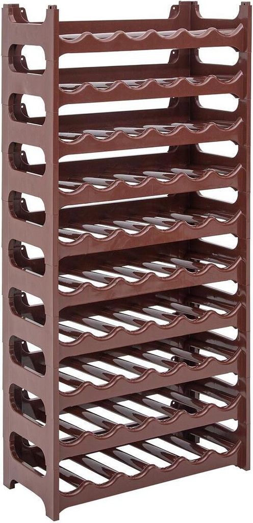 Novaliv Flaschenregal für 60 Flaschen | Weinregal braun | Produktbild 
