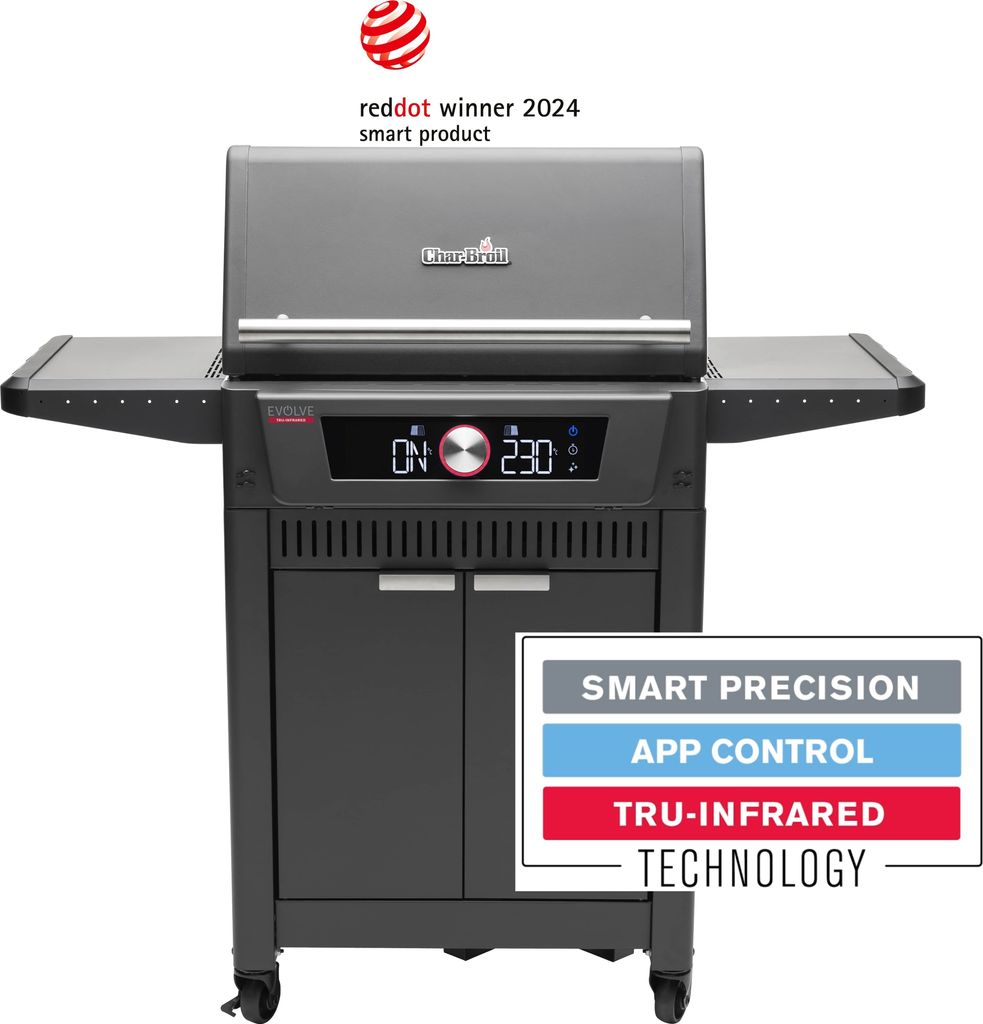 Char-Broil Gasgrill EVOLVE Gas mit Dualzone, App Control, TRU-Infrared Technology