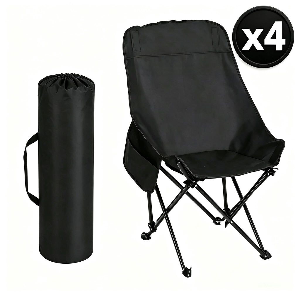4er-Set Faltstuhl Strandstuhl Campingstuhl - Angelstuhl & Produktbild 
