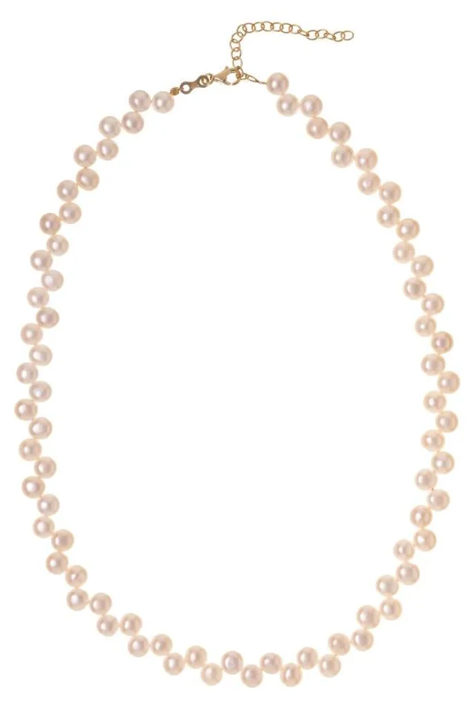 Collier en perles véritables de nacre blanche pour femme - Bijouterie