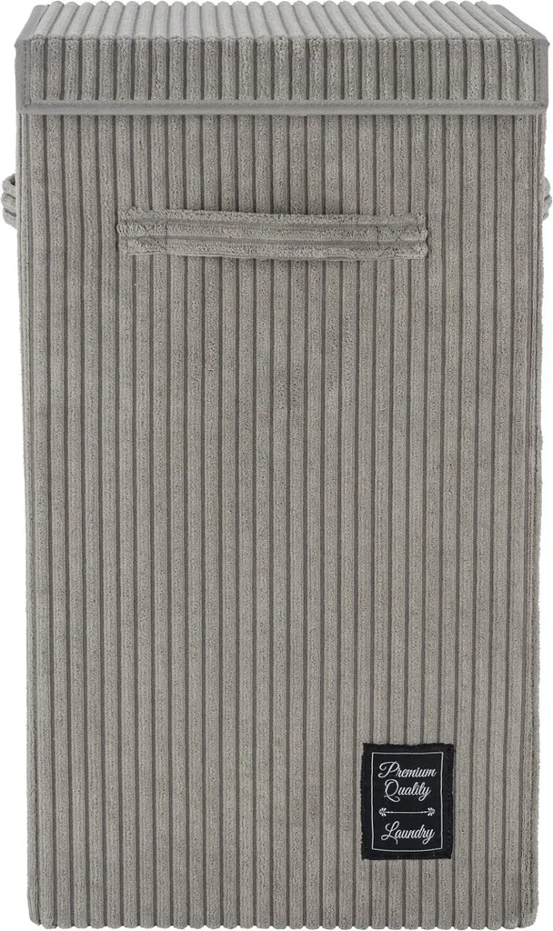 Fini le Linge qui Traîne avec le Panier CORA 63 L - Trieur Salle de Bain Gris