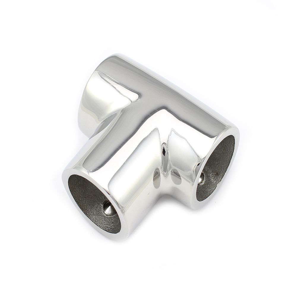 T-Stück 90° Grad Rohrmittelstück Durchmesser 22mm Reling Zubehör