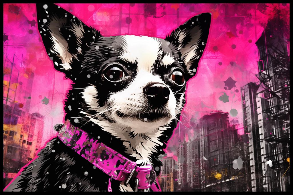 Plakat 86,4x56,8cm Kleiner Hund mit großer Seele