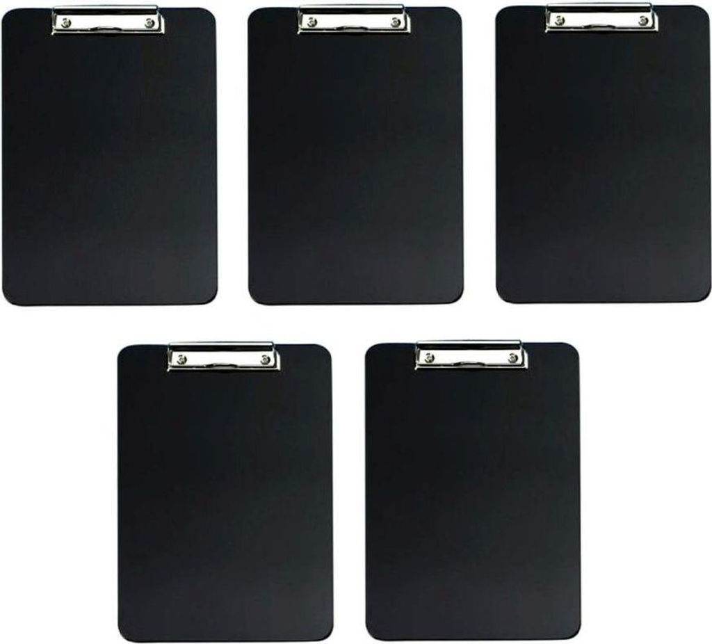 5x Klemmmappe A4 | Unterschriftenmappe | Klemmbrettmappe | Klemmbrett Clipboard