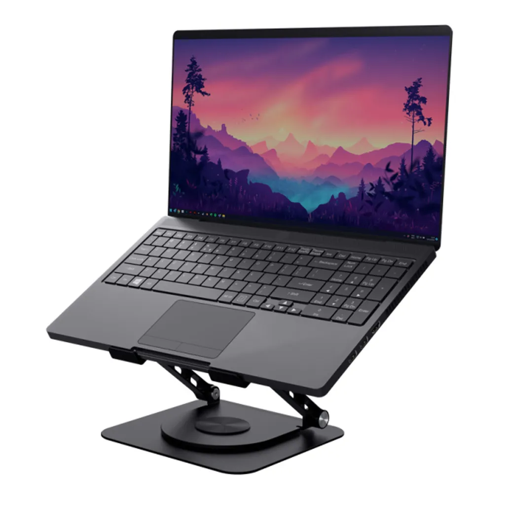 Support Ordinateur Portable Trust Zeff Noir pour PC 16 Pouces Stable - 9