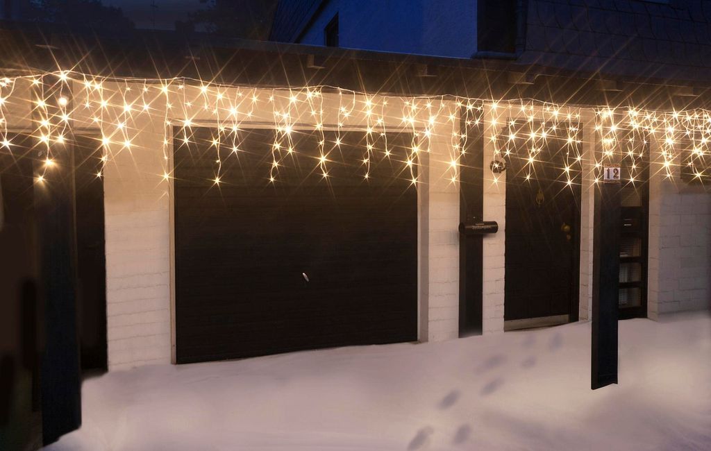 LED-Eisregen-Lichterkette 12 m 480 LED warmweiß IP44 Produktbild 10