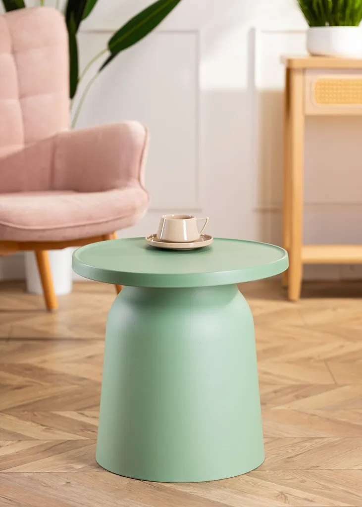 Table basse durable verte OTTO1 résistante à l'eau pour petit espace