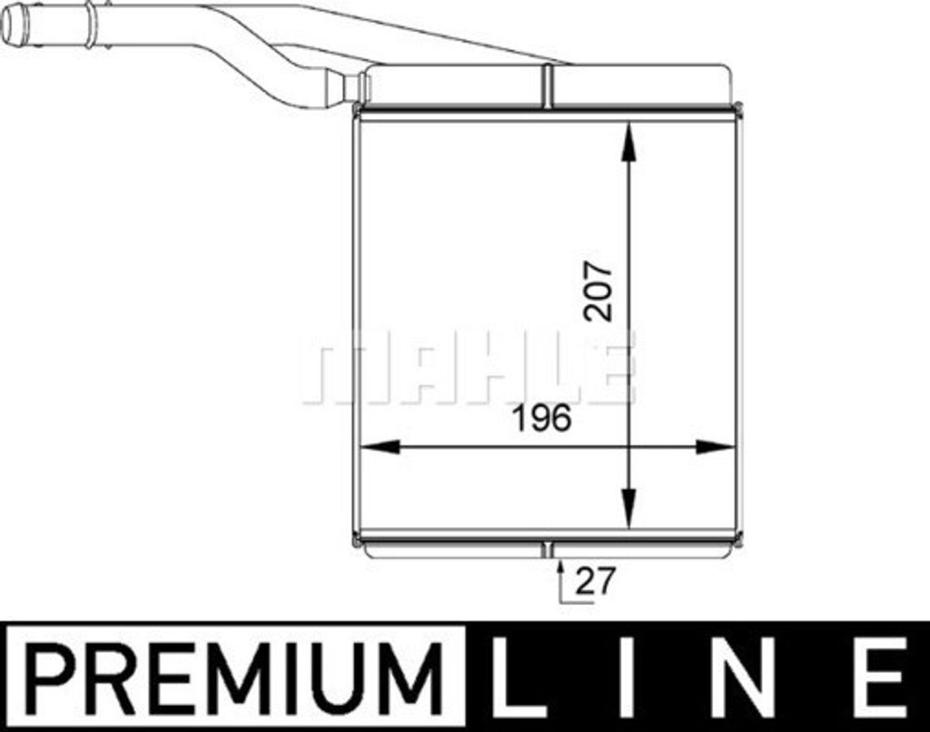 HELLA Heizungskühler Plattenwärmetauscher 8FH 351 313-091 4045621063160