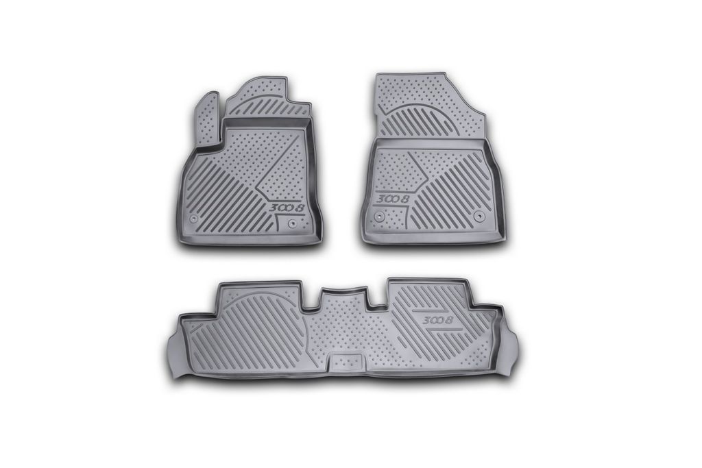 ELEMENT Gummi-Fußmatten 3D für PEUGEOT 3008, 2009-2016, 3 Produktbild 