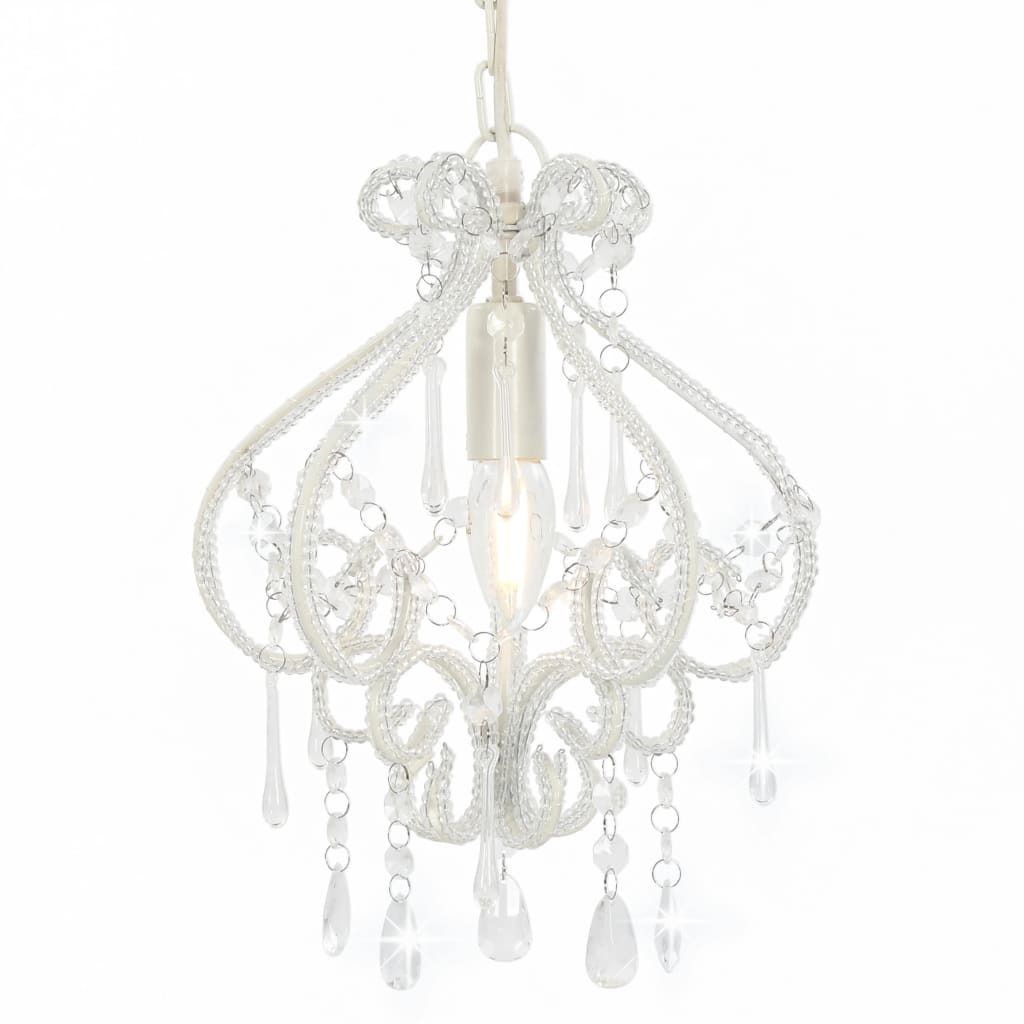 Lustre "Miltach" en acrylique blanc. Dimensions (L/H) 24x32 Image du produit 