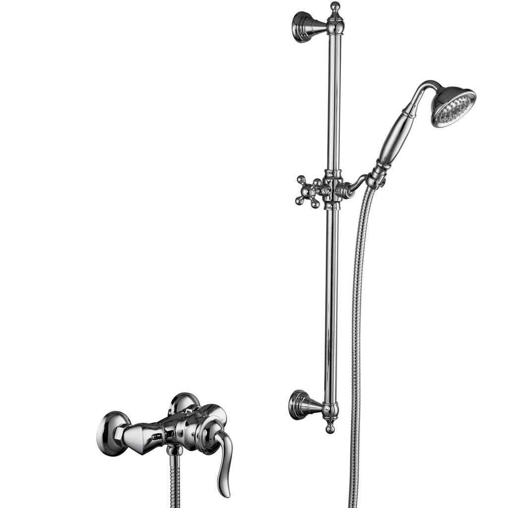 PaulGurkes Dusch-Set Retro Nostalgie Einhandmischer mit Brausestange