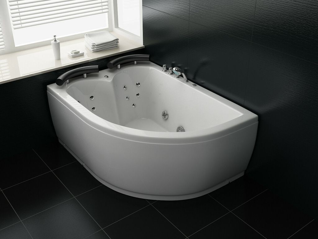 Whirlpool, Indoor, Badewanne, Eckwanne, Spa Wanne TALIA Produktbild 