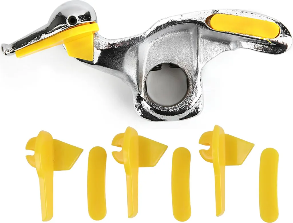 Tête de canard pour démonte-pneu en acier inox 30mm avec patins