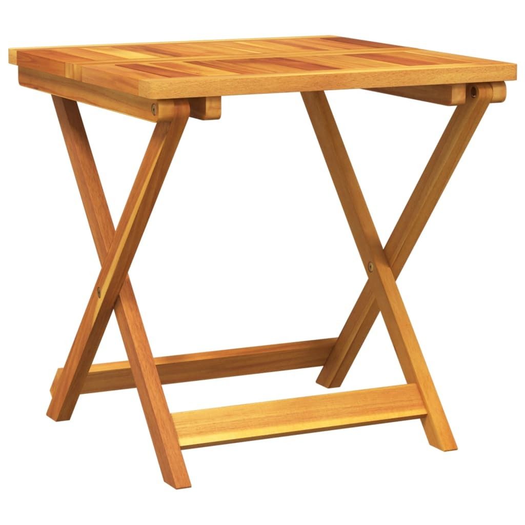 vidaXL Składany stolik ogrodowy 50x50x50 cm z litego drewna Zdjęcie produktu 