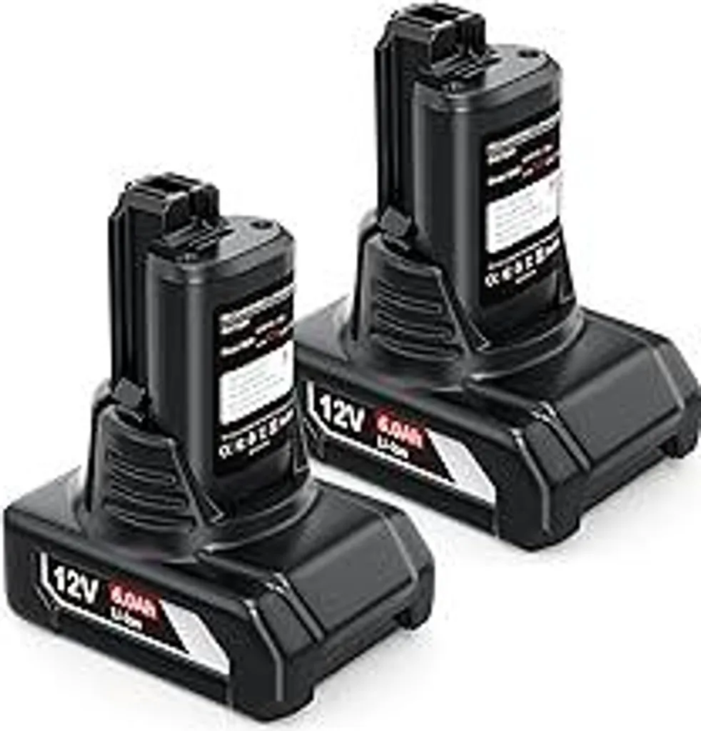 Ricambio Batteria Bosch 12V HTongD 6.0Ah - Kit 2 Batterie Li-ion BAT420