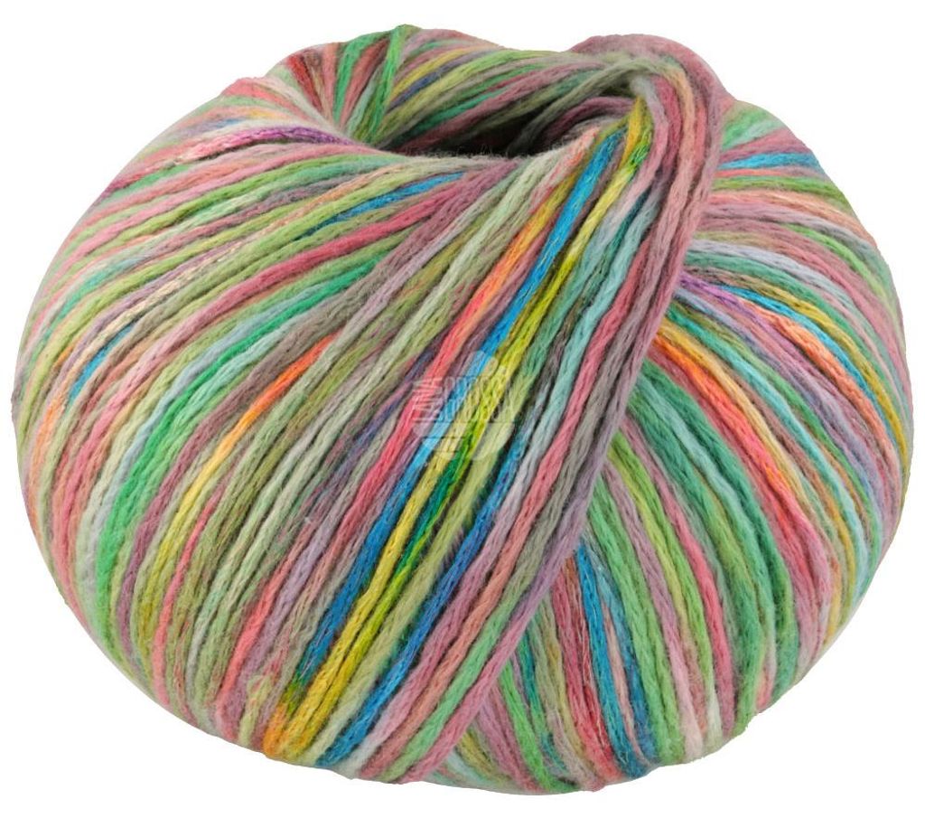 Lana Grossa - Cotonella Multi 0105 grün pink gelb petrol Produktbild 