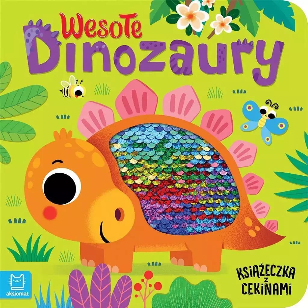 Wesołe dinozaury. Książeczka z cekinami dla dzieci Zdjęcie produktu 