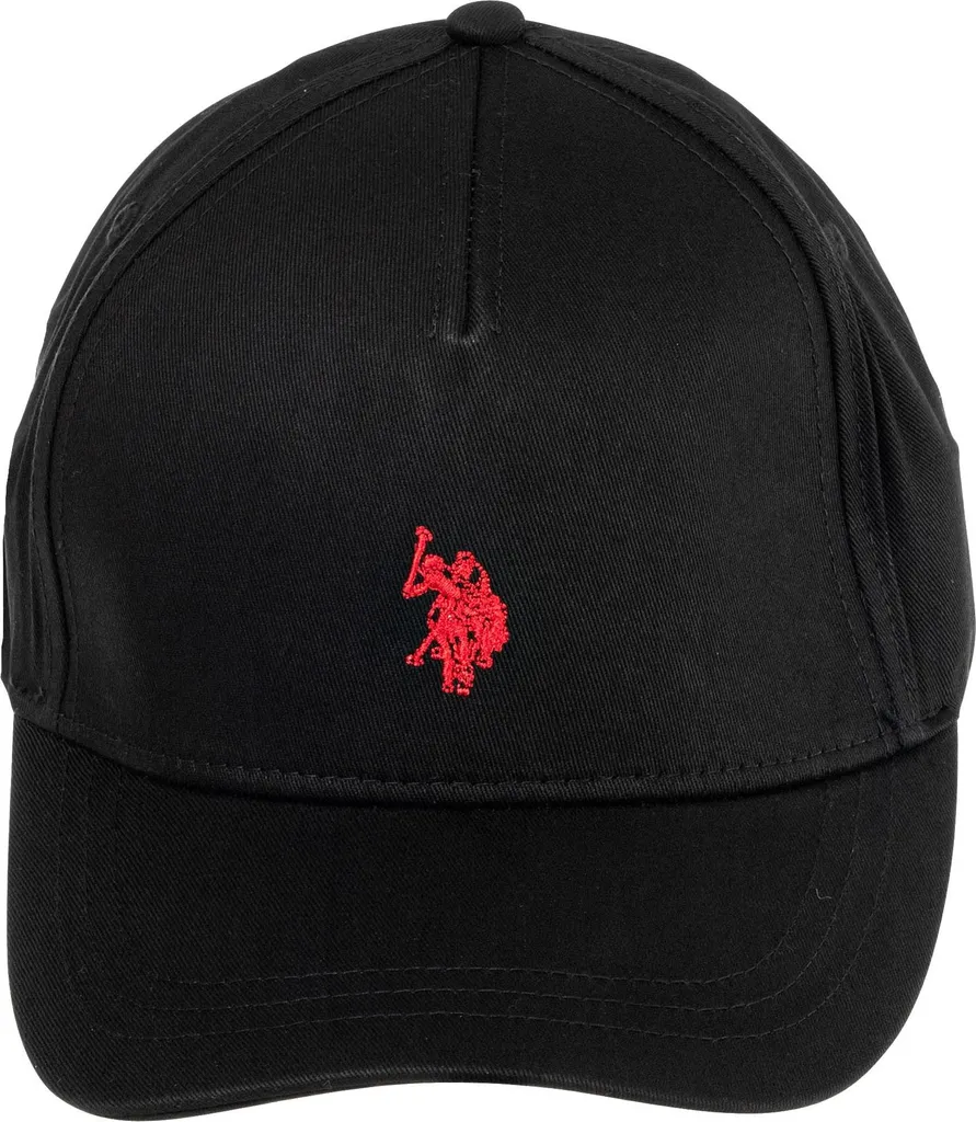 Casquette noire U.S. POLO ASSN. ajustable : confort coton et style garanti
