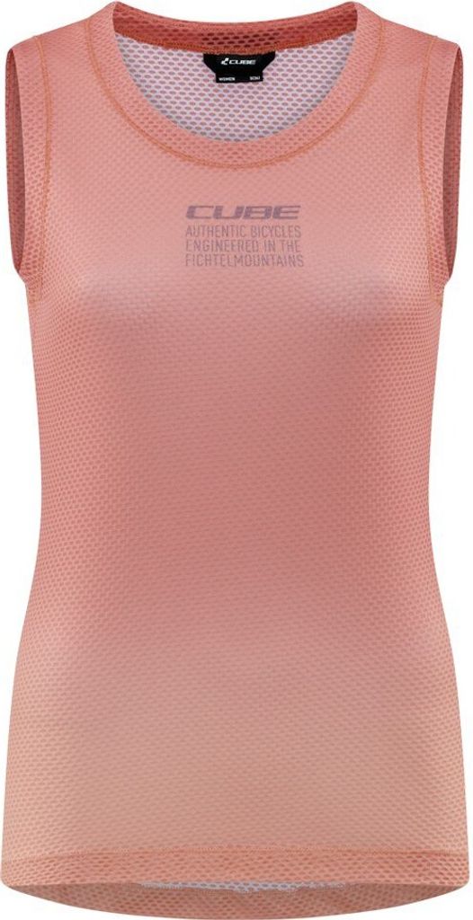 Cube Mesh Ärmelloses Baselayer Rosa L Frau Rosa L