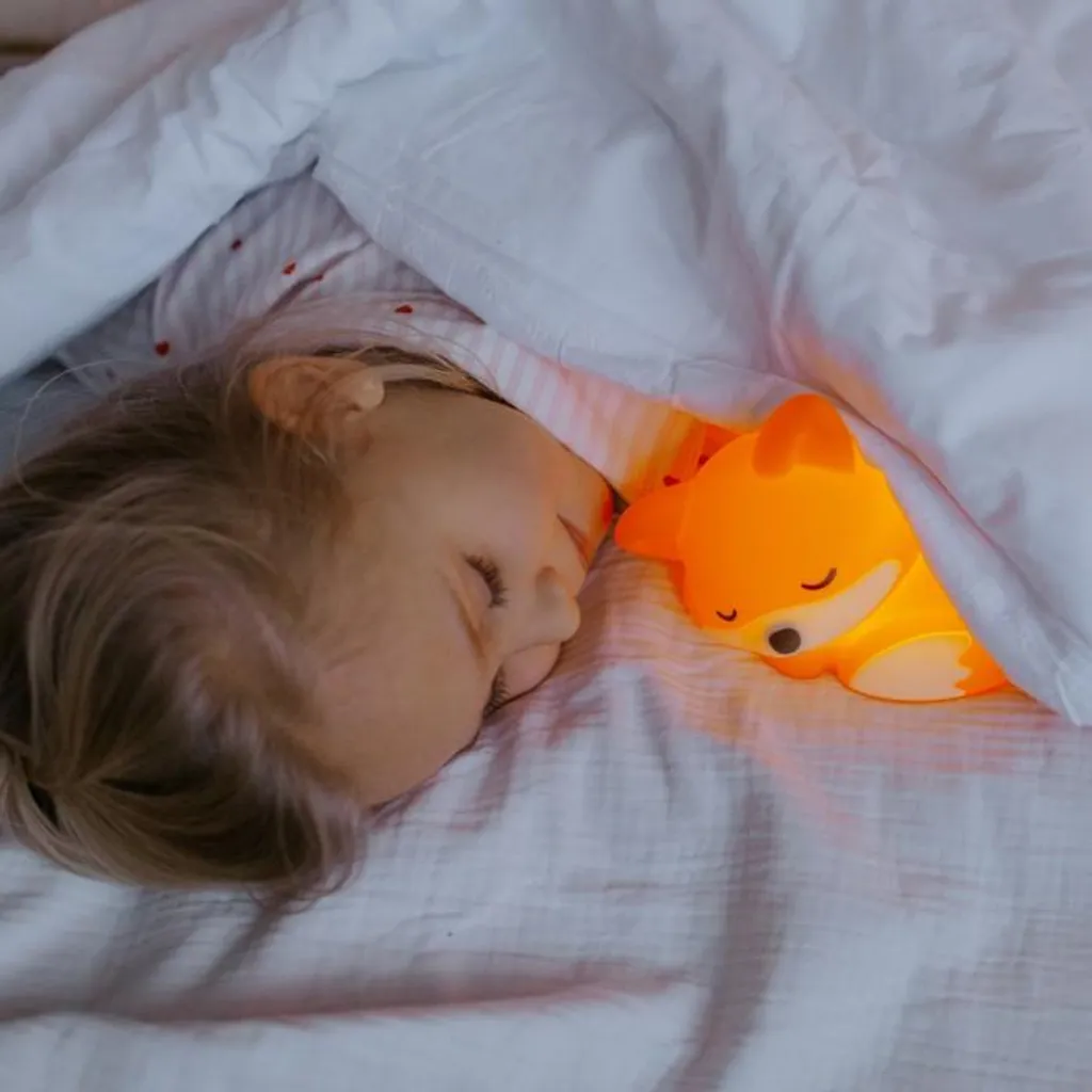 Veilleuse enfant LED Renard Orange - Lampe de chevet Mary's en plastique