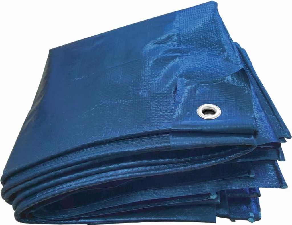 PE-Gewebeplane 130g/m² Blau Größe 3 x 5 m