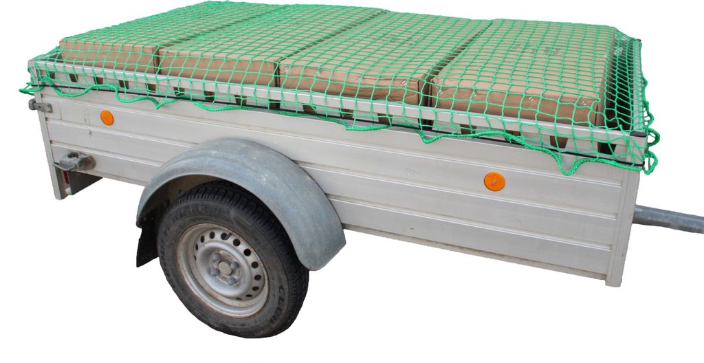 Laubnetz Anhängernetz Trailer Cargo Net Ladungssicherung Pkw-Anhänger 2,5X1,6M