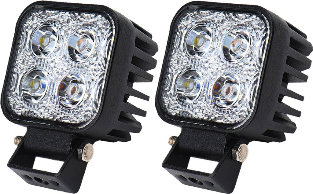 Greenmigo 2X 12W LED Arbeitsscheinwerfer IP67 Offroad Lampe Scheinwerfer LED Arbeitslicht 12V 24V Zusatzscheinwerfer Rückfahrscheinwerfer